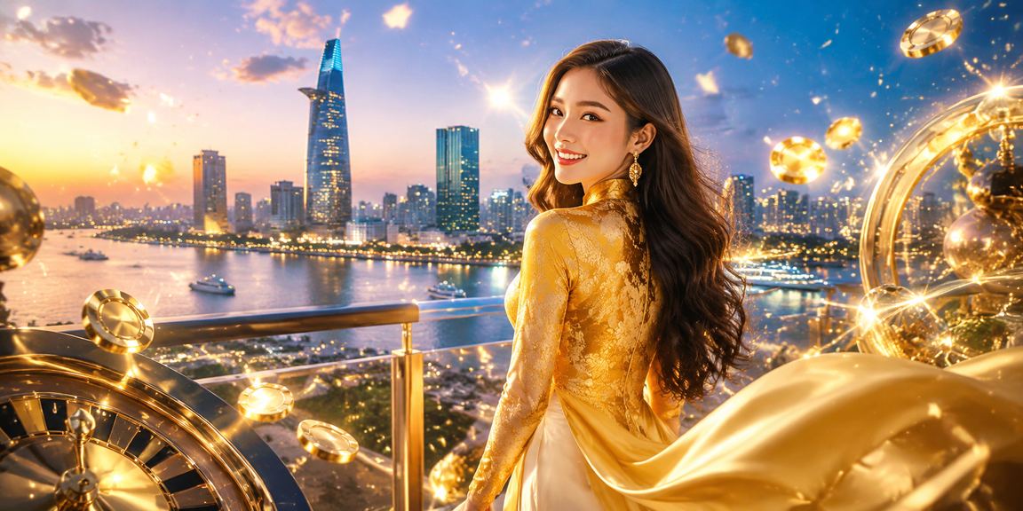 Người phụ nữ TP.HCM mặc áo dài nhận hoàn tiền và theo dõi sự kiện thể thao trên 551